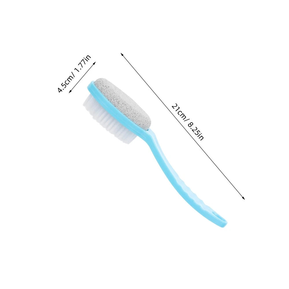 Foot Brush with Plastic Handle (Random Color) Plastic bath brush Foot brush