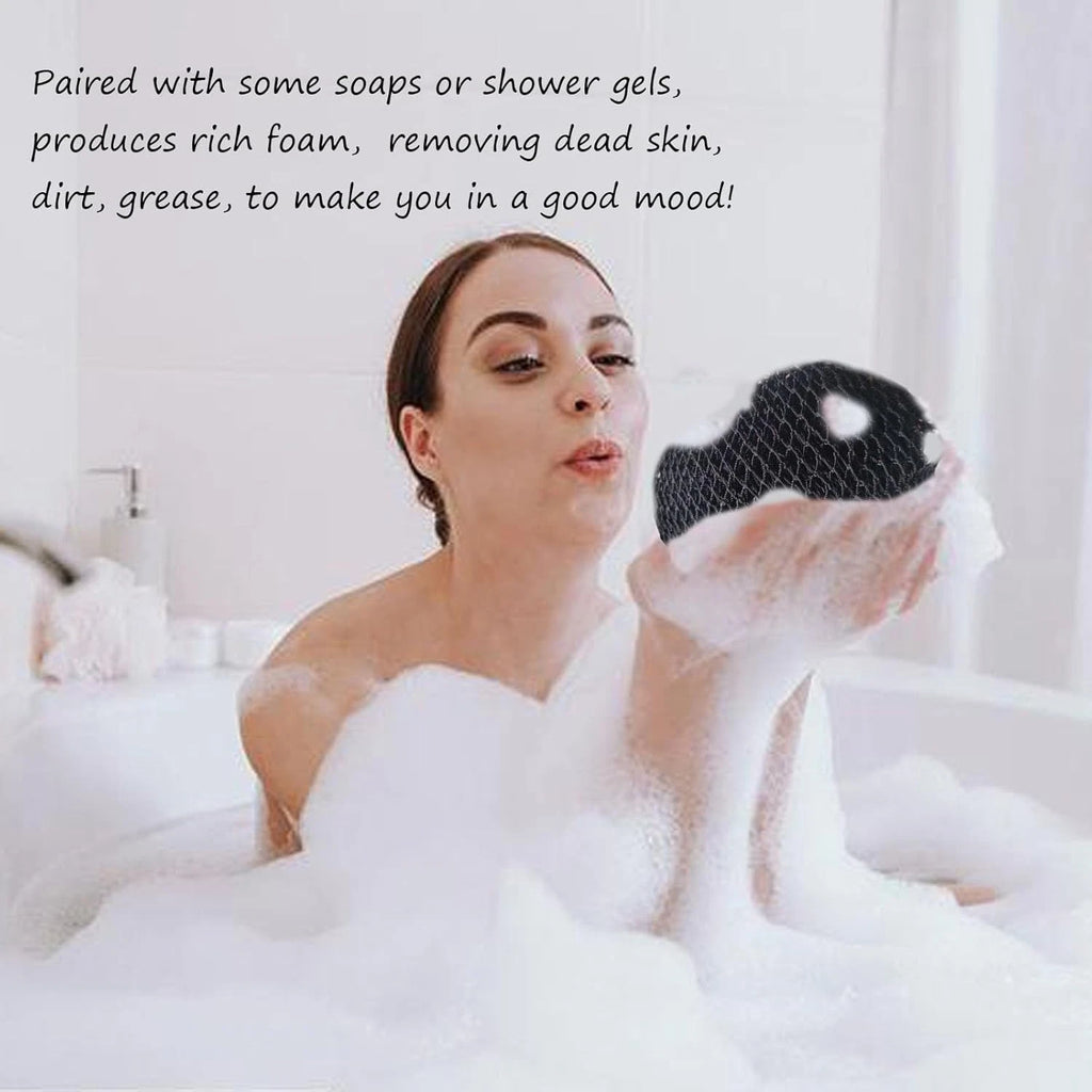 African Net Sponge - Authentic Exfoliating Bath Wash Cloth, Black Owned, Long Bo