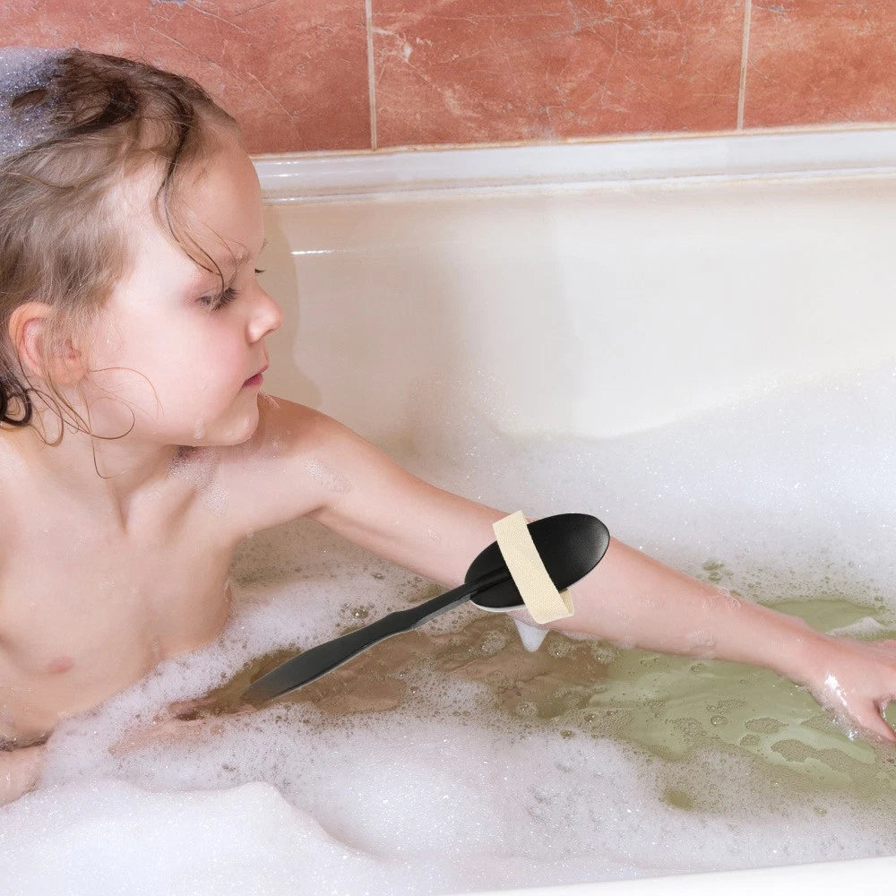 Bend Handle Bath Brush Body Exfoliator for Back Scrubber Shower Men