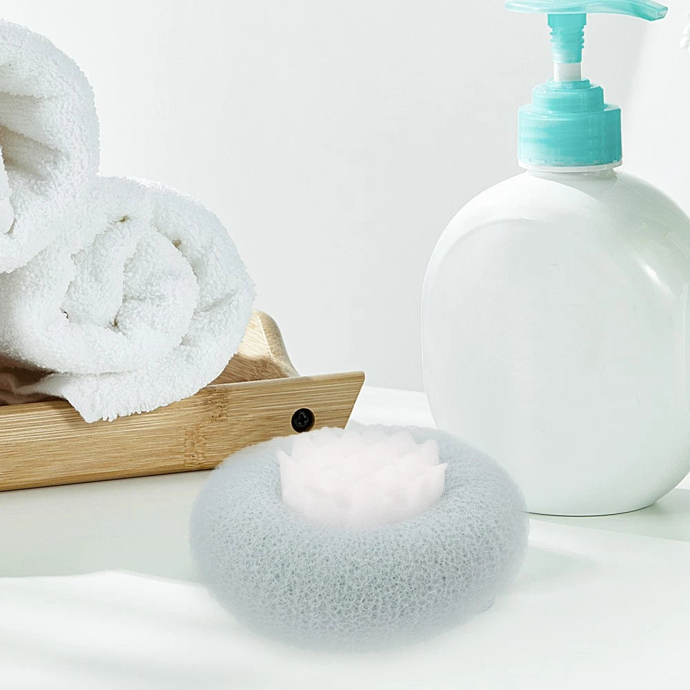 Suction Cup Bath Ball Exfoliating Back Scrubber Brush for Shower