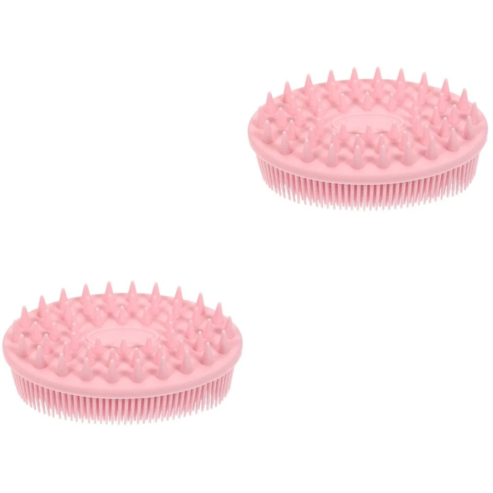 2 Pack Silicone Bath Brush Scrubbers Brushes for Shower