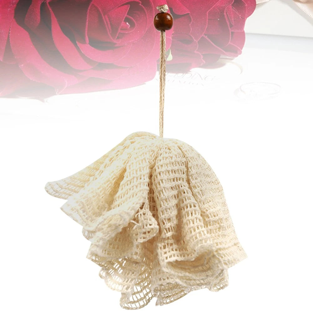 Bath Flower Towel Scrubber for Body Brush Bubbles Travel Shower Ball