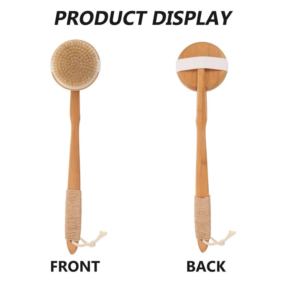 Removable Bath Brush Exfoliating Back Scrubber for Shower Elder Women's