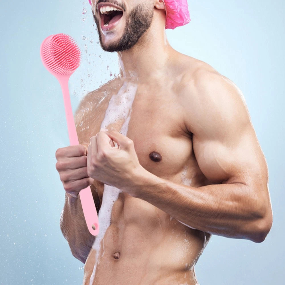 2 Count Bath Brush Elderly Baby Bathing Brushes Women Back Exfoliator