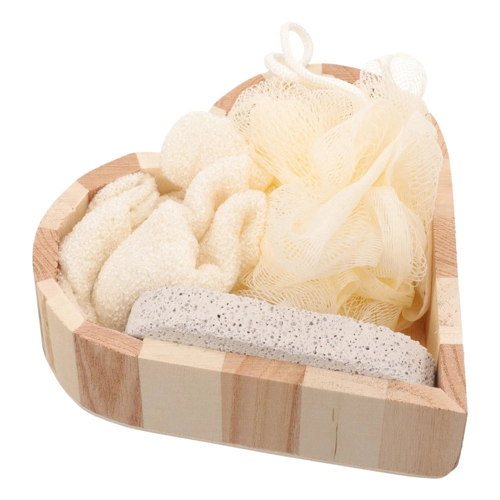 Heart-shaped Bath Brush Body Scruber Skin Scrubber Exfoliator Bathing Supplies