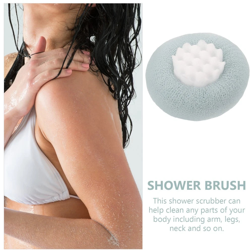 Suction Cup Bath Ball Exfoliating Back Scrubber Brush for Shower