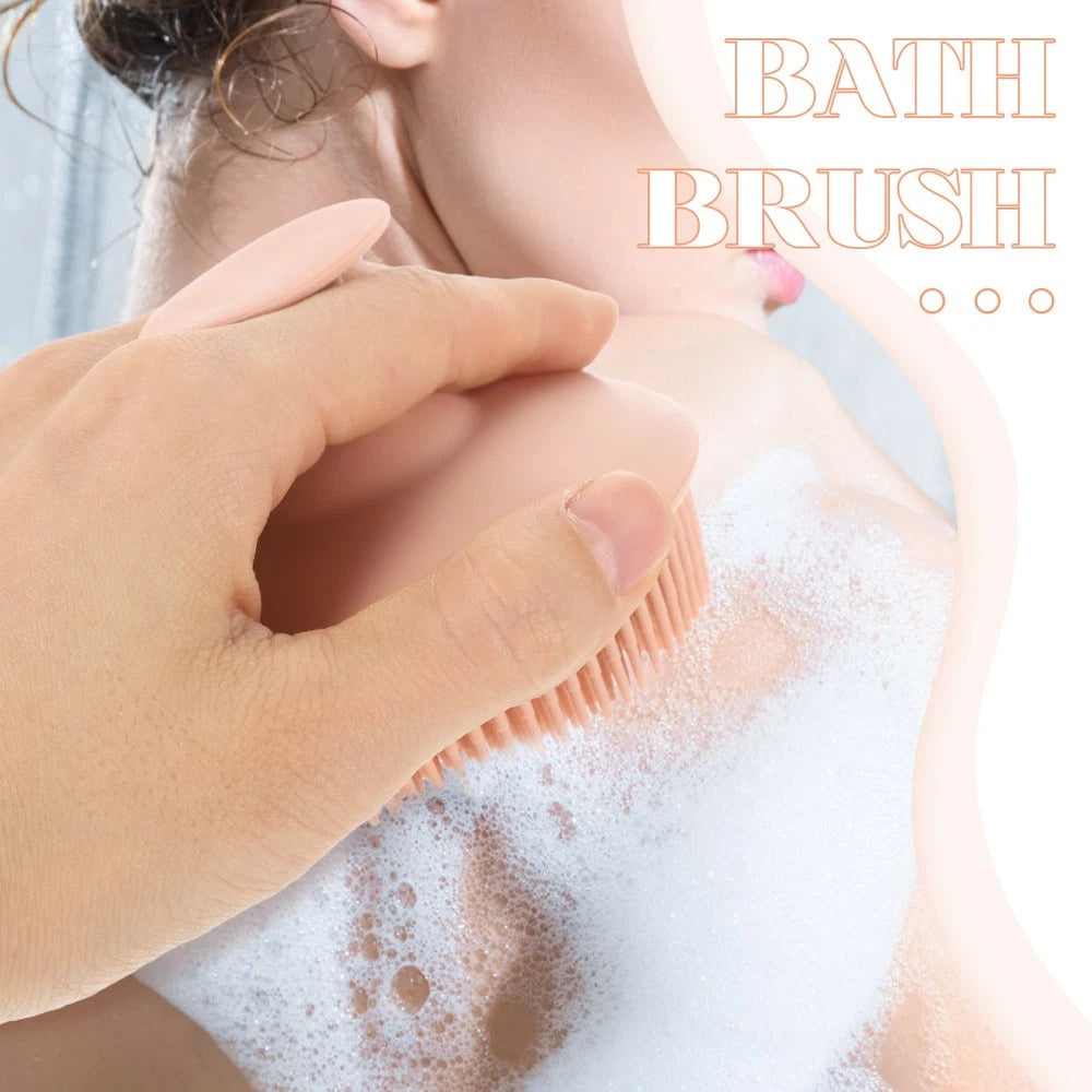 Bath Brush Exfoliating for Scrub Shower Silicone Scrubber