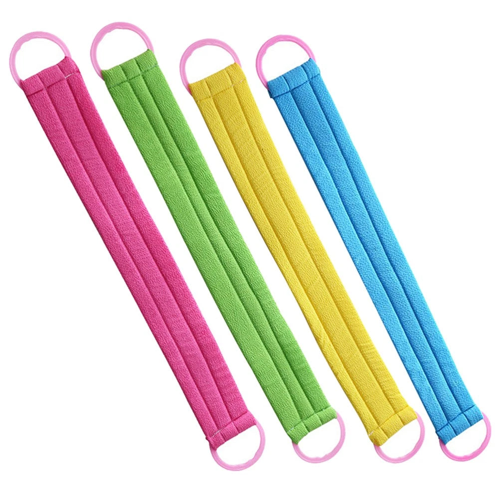 4 PCS Bath Towel Exfoliating Back Scrubber Body Brush Exfoliator