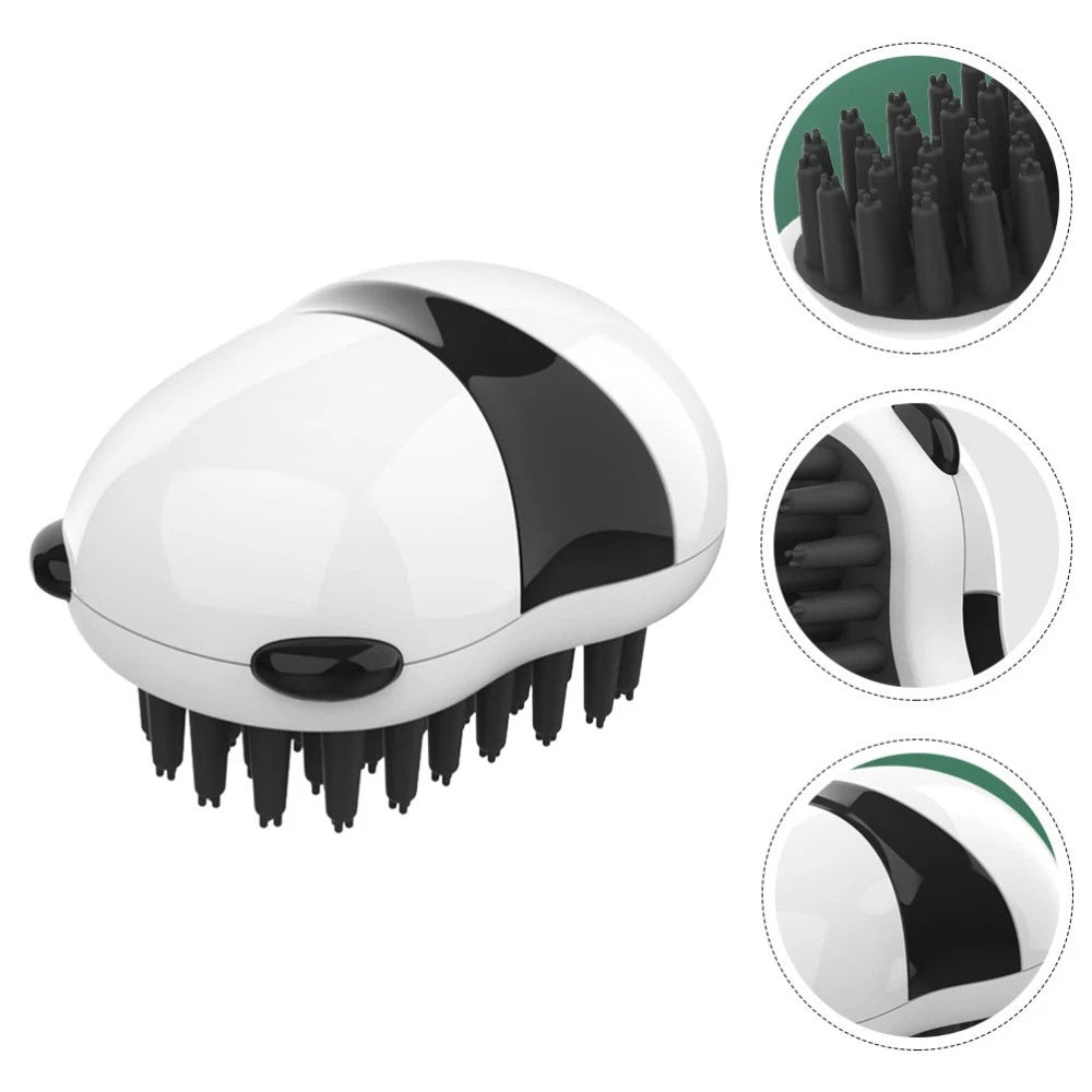 Panda Bath Brush Pet Wash for Bathing Grooming Massage Dog Palm Puppy
