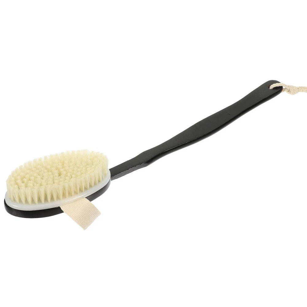 Bend Handle Bath Brush Body Exfoliator for Back Scrubber Shower Men
