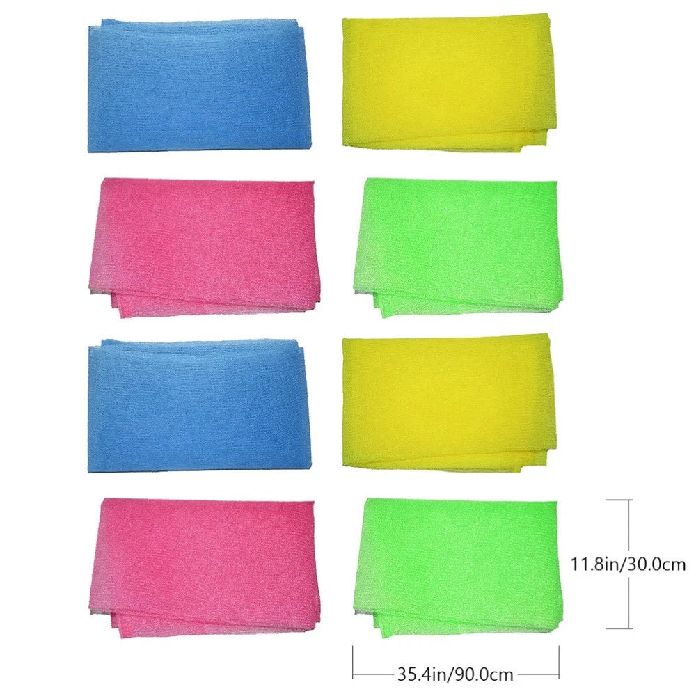8 Pcs Body Brushes for Shower Sponge Exfoliating Scrubber Bath Back