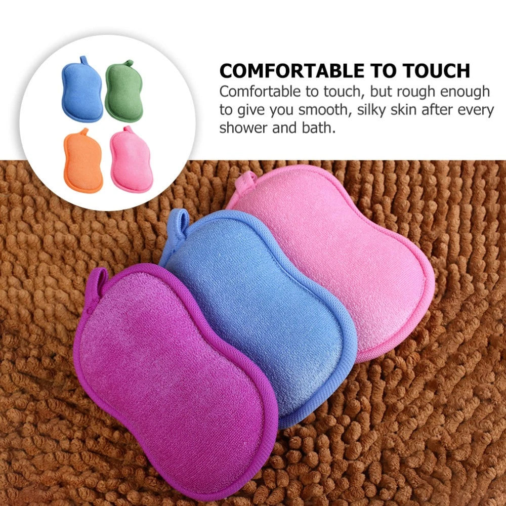 4 Pcs Baby Shower Cloth Bath Washcloth Toddler Newborn Shower Brush