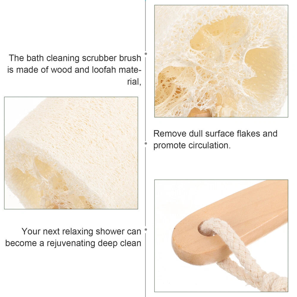 Body Brush Loofah Stick Bath Foaming Scrubber Brush Skin Cleaning Brush UK