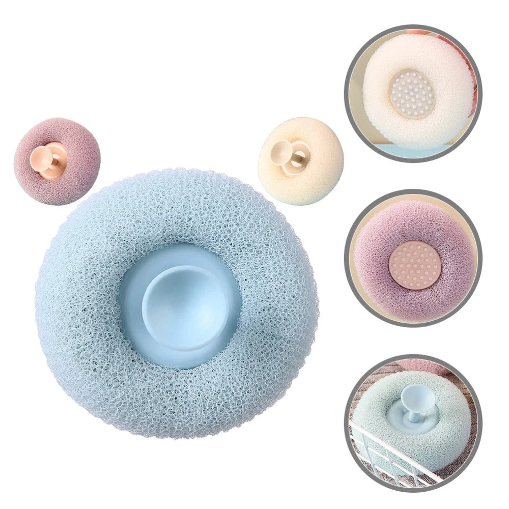 3 Pcs Bath Brush Miss Body Scrubbers Shower Exfoliator Ball Reusable