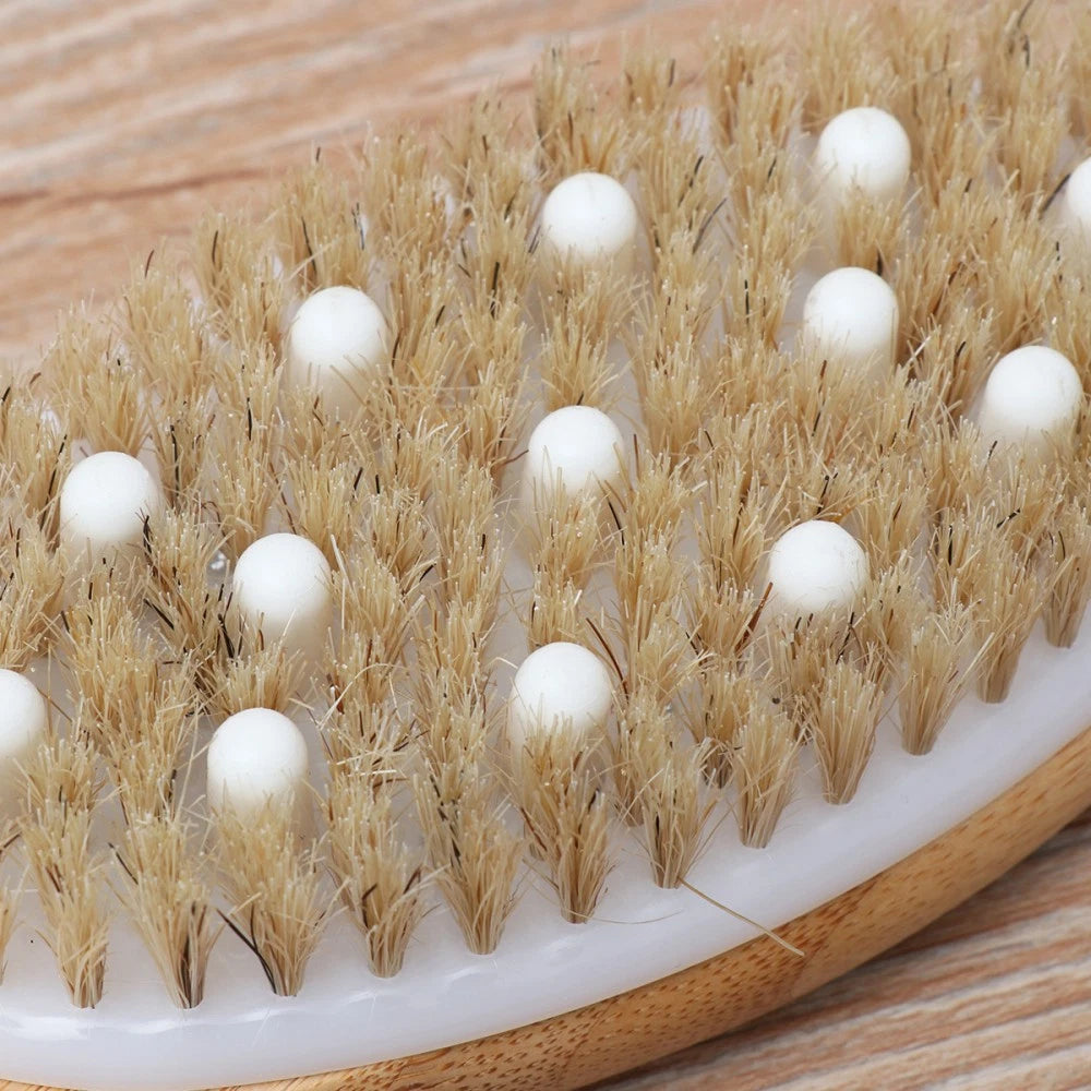 Soft Bead Massage Brush Massaging Showers Long Handle Bath Scrubber