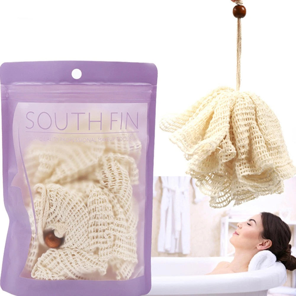 Bath Flower Towel Scrubber for Body Brush Bubbles Travel Shower Ball