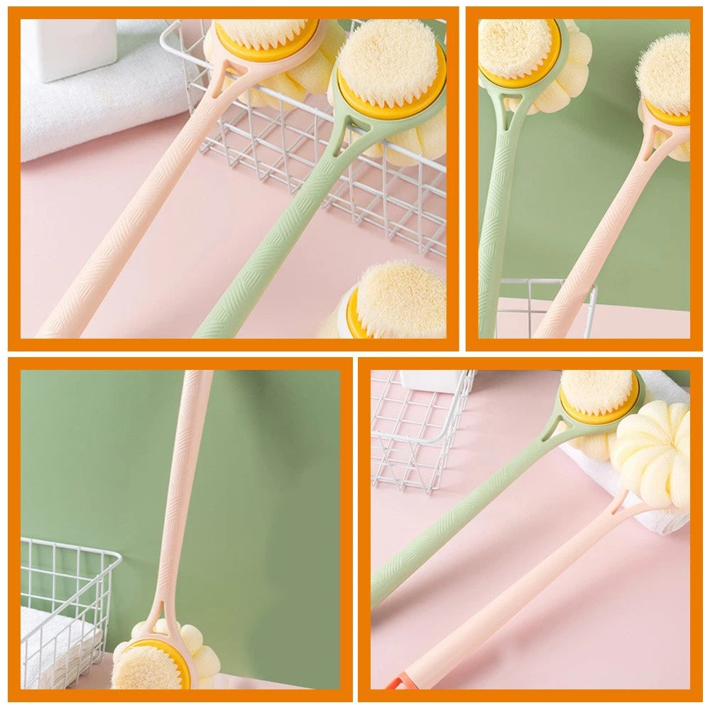 Bath Brush Exfoliating Body Scrubber Back with Handles Shower Brushes