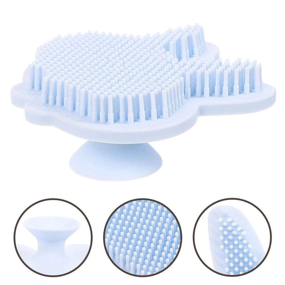 Silicone Bath Brush Child Double-sided Exfoliating Body Scrubber