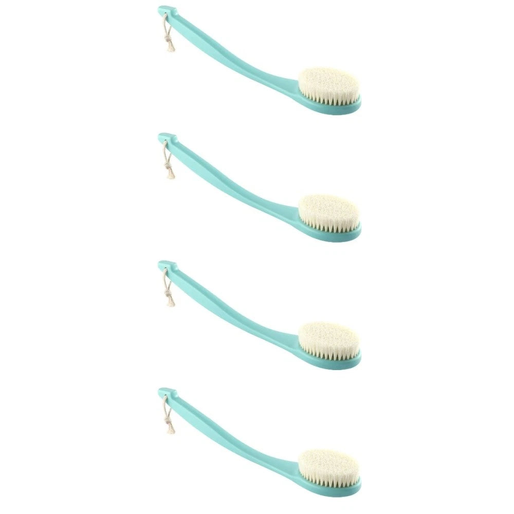 4pcs Body Cleaning Brush Long Handle Bath Brush Shower Foaming Brush Body