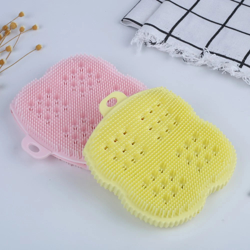 Baby Exfoliating Towel Bath Scrubber for Cleaning Bathing Brush Back