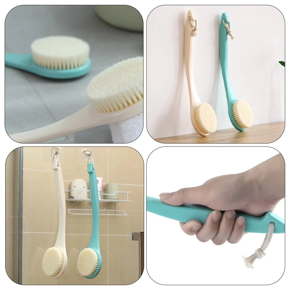 4pcs Body Cleaning Brush Long Handle Bath Brush Shower Foaming Brush Body