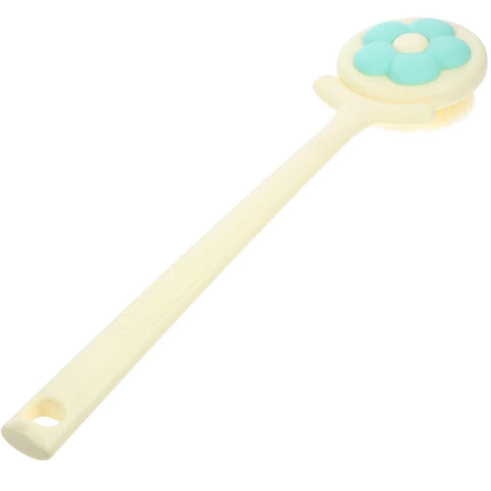 Plastic Bath Brush Body Scrubber With Handle For Comfortable Shower Use