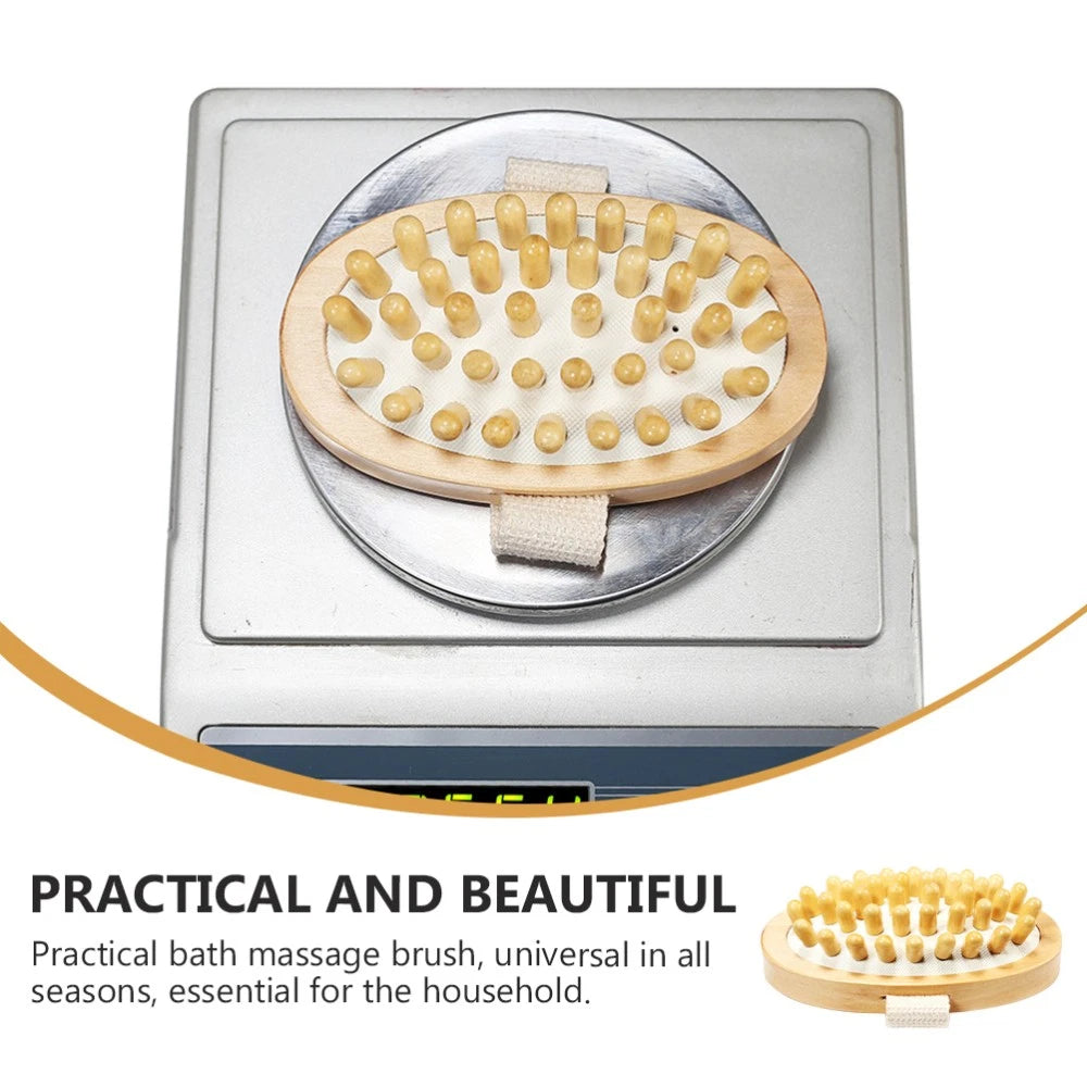 Massage Brush Head Dry Brushing Body Exfoliating for Man Compact Bath Bathing