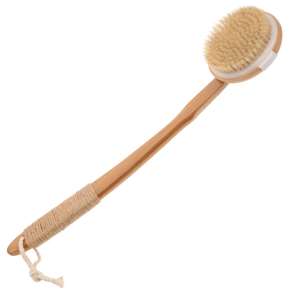Removable Bath Brush Exfoliating Back Scrubber for Shower Elder Women's