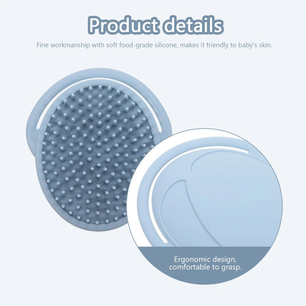 Bathing Hair Brush Soft Baby Child High Temperature Resistance Portable