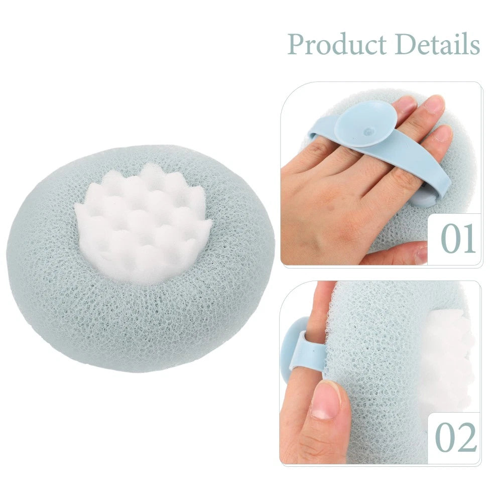 Suction Cup Bath Ball Exfoliating Back Scrubber Brush for Shower