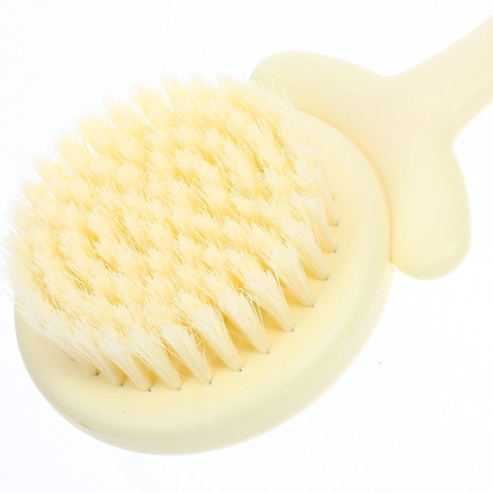 Plastic Bath Brush Body Scrubber With Handle For Comfortable Shower Use