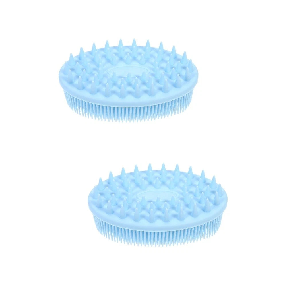 2 Count Silicone Bath Brush Baby Shower Scrubber Massage for Infant