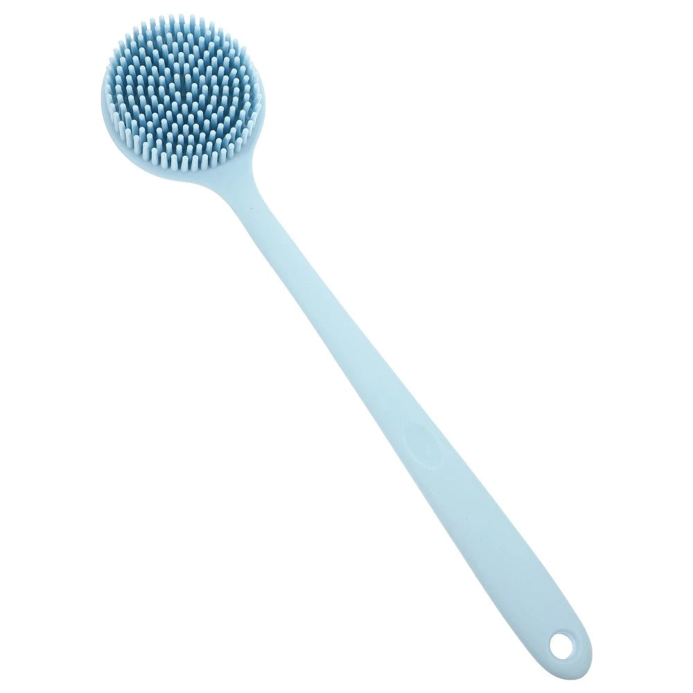 Silicone Bath Brush Man Back Cleaning Scrubber Shower Long Handle Body