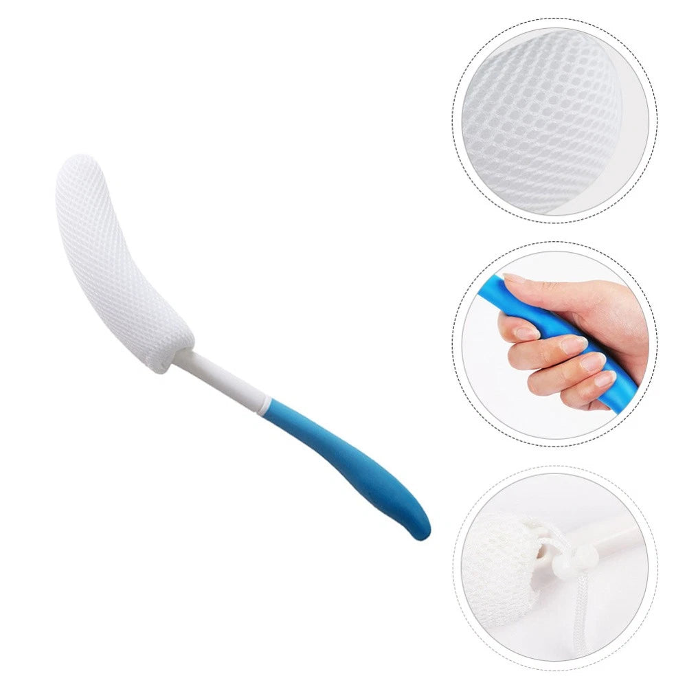 Back Scrubbing Brush Bathroom Scrubber Sponge with Long Handle
