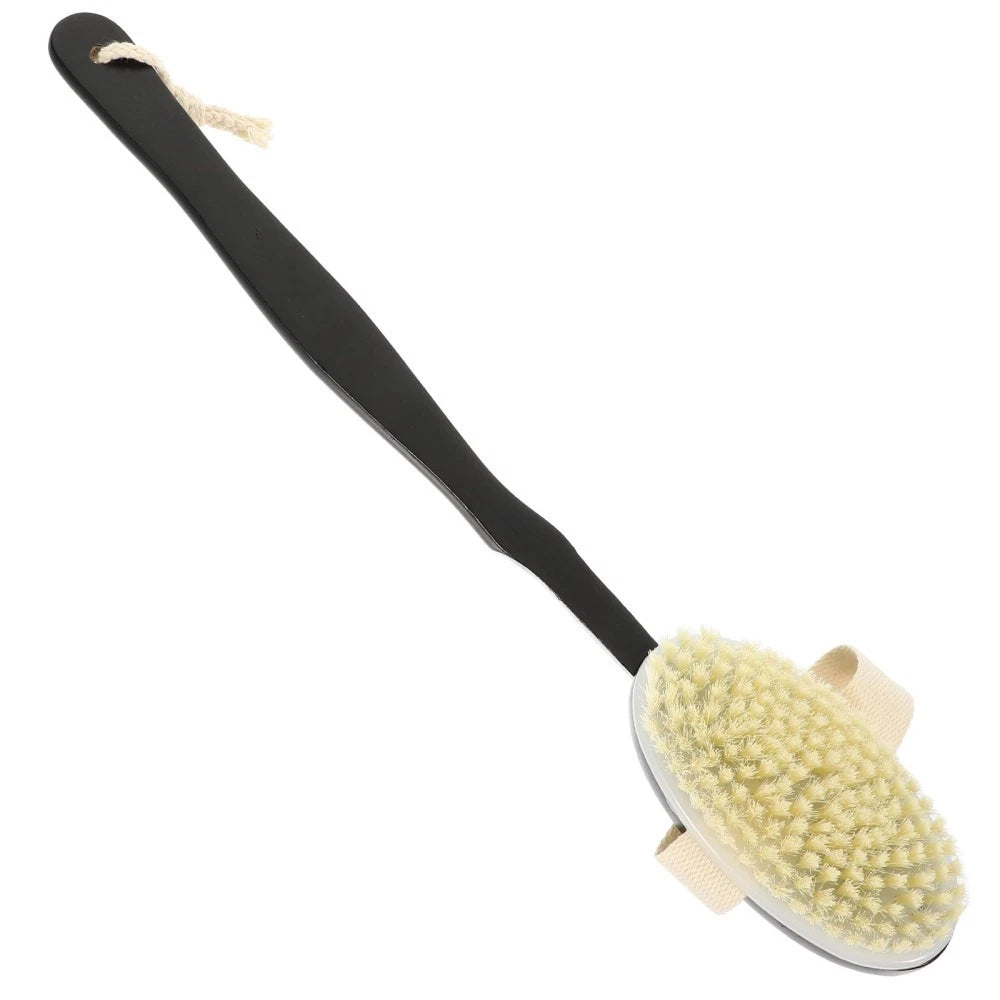 Bend Handle Bath Brush Body Exfoliator for Back Scrubber Shower Men
