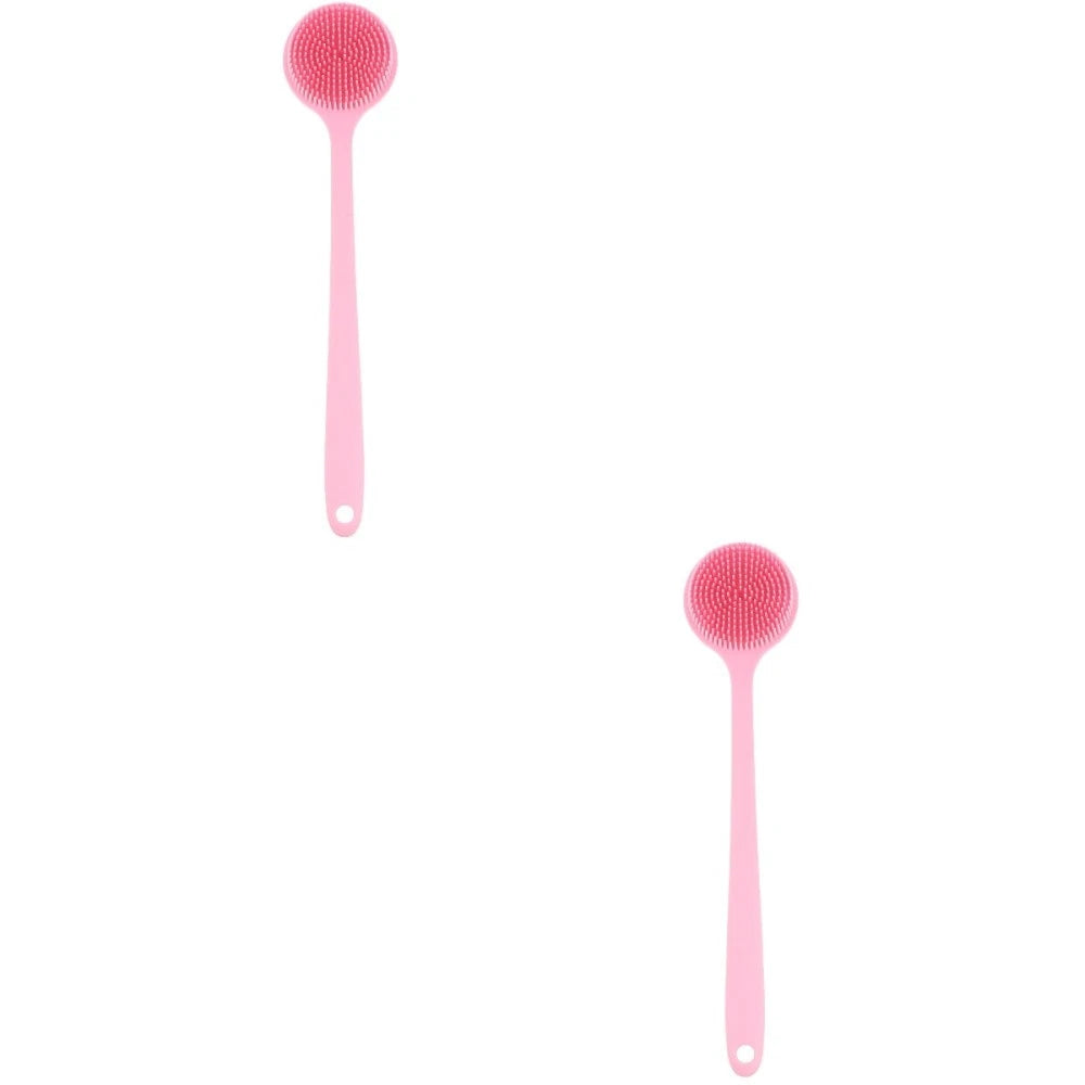 2 Count Bath Brush Elderly Baby Bathing Brushes Women Back Exfoliator