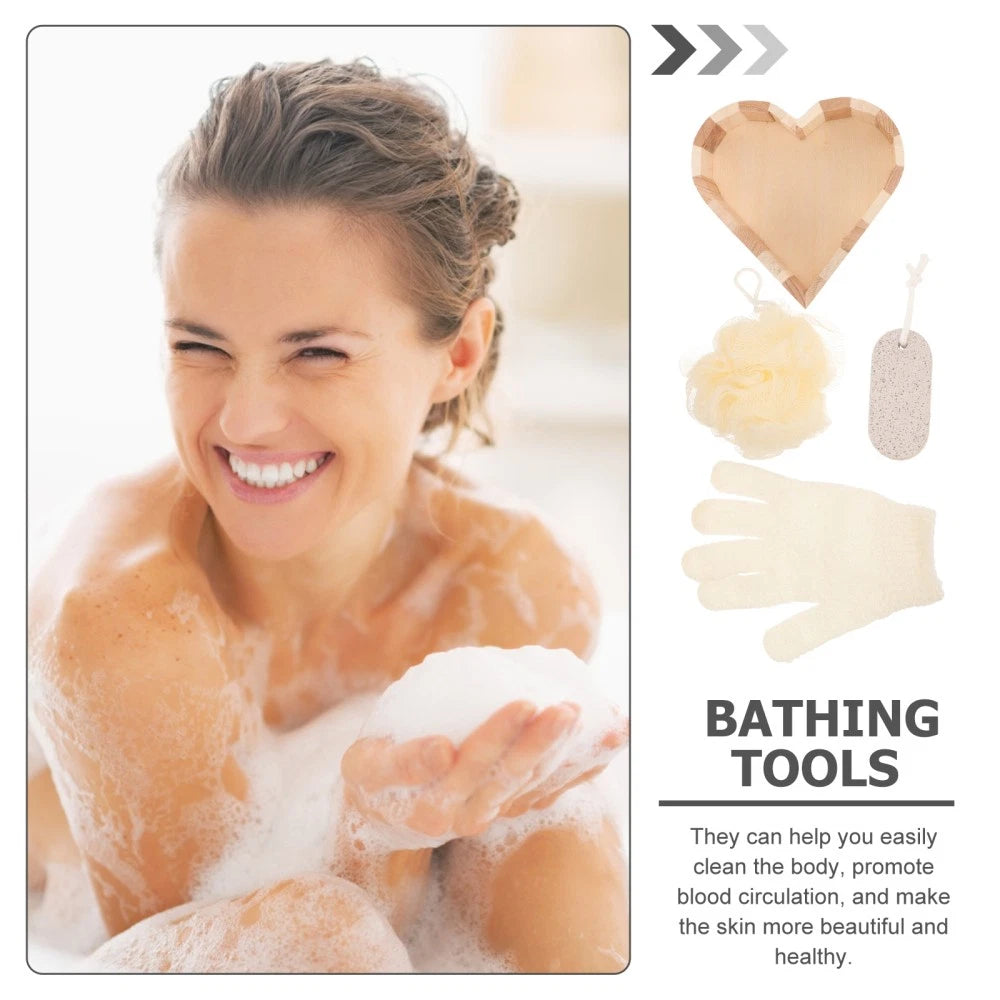 Heart-shaped Bath Brush Body Scruber Skin Scrubber Exfoliator Bathing Supplies