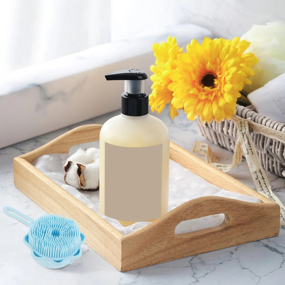 2 Pcs Bath Brush Child Baby Multi-functional Exfoliating Silicone Scrubbers