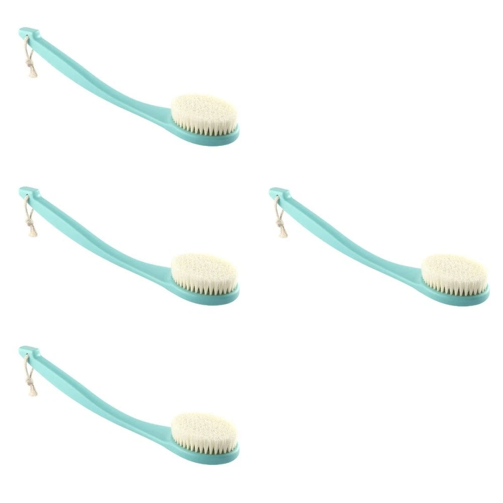 4pcs Body Cleaning Brush Long Handle Bath Brush Shower Foaming Brush Body