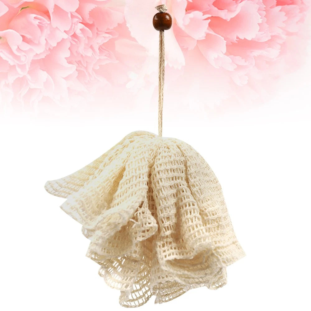 Bath Flower Towel Shower Accessories for Women Brush Body Mesh Ball