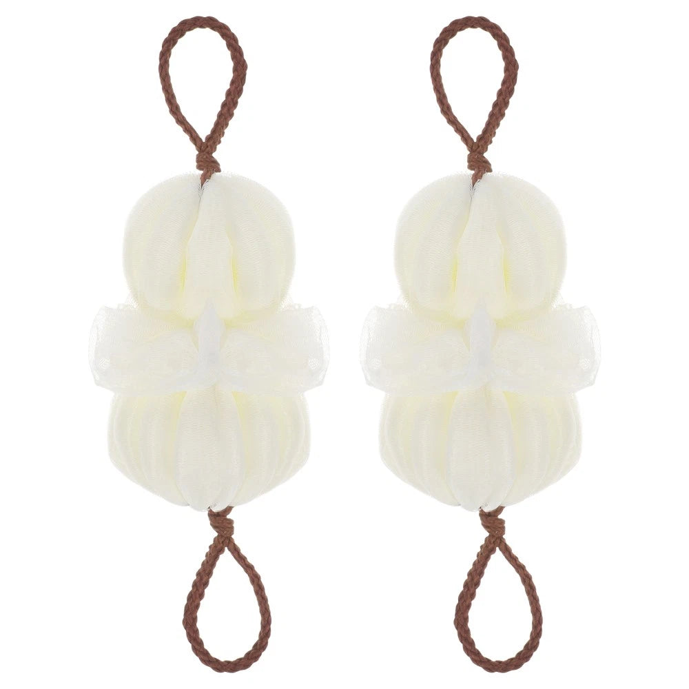 2 Pcs Bath Ball Baby Exfoliating Sponge Brush Body Exfoliator Scrubber for