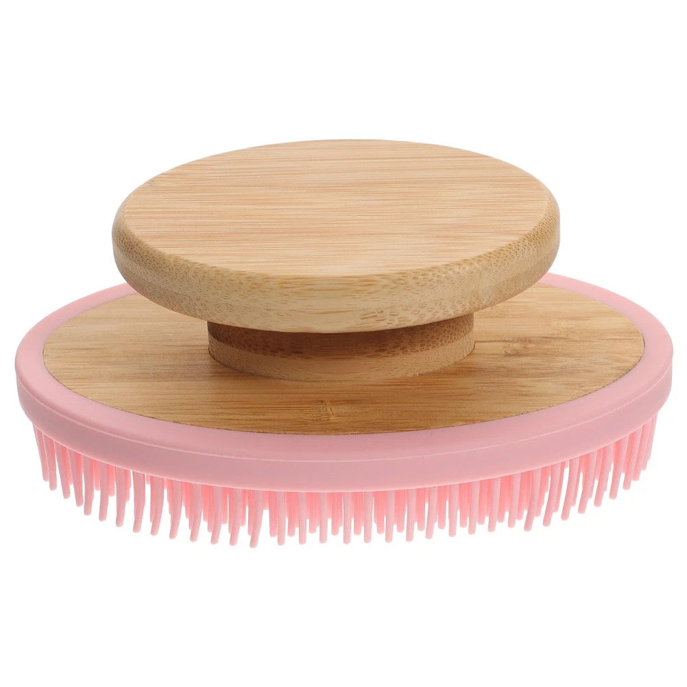 Skin-friendly Silicone Shower Scrubber Portable Bathing Brush Body Massage