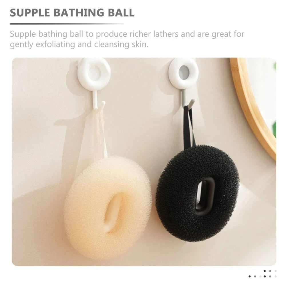 2 Pcs Bath Ball Brush Travel Exfoliating Scrubber Shower Exfoliator