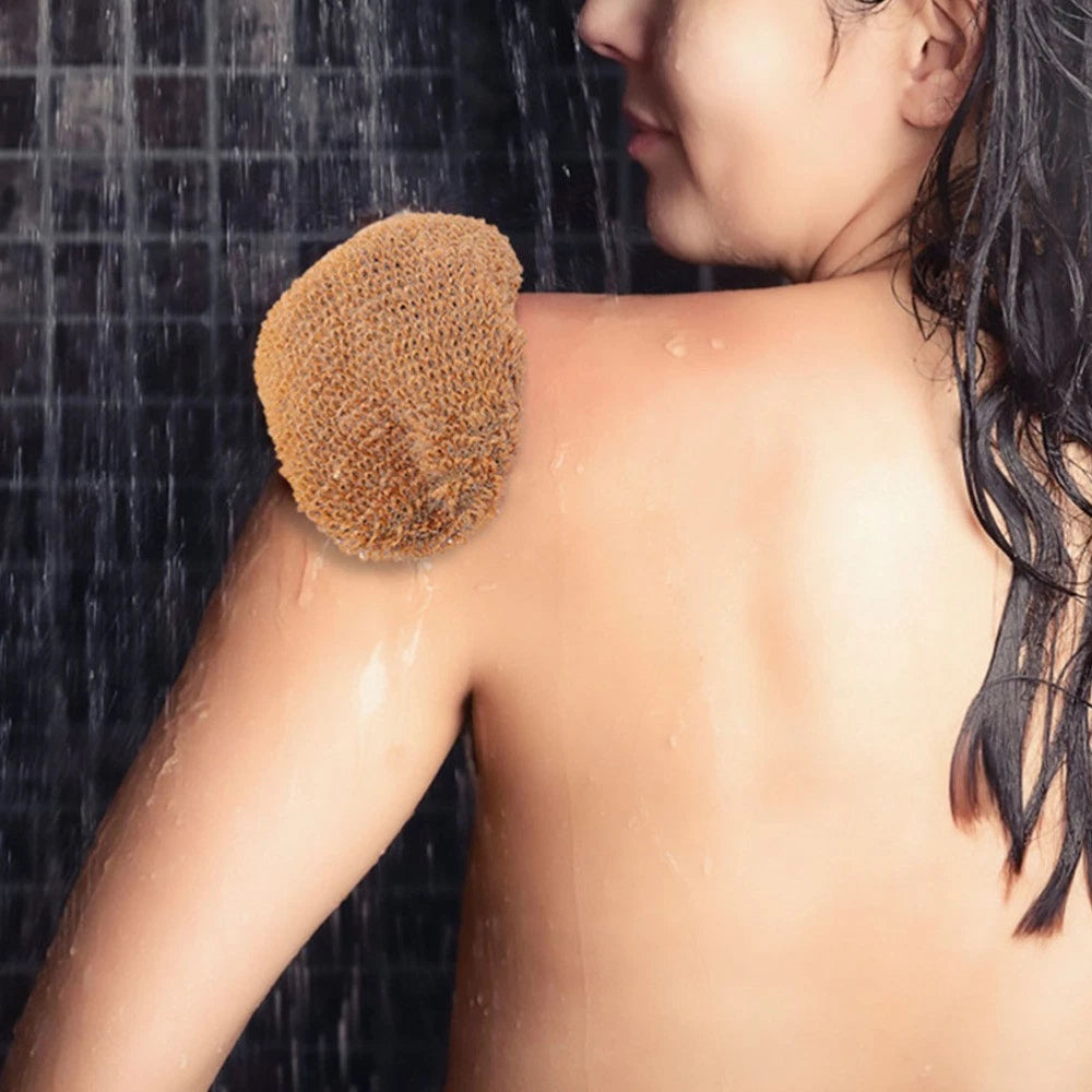 2 Pcs Ramie Jute Bath Glove Body Scrub Gloves Exfoliating Mitts for Spa