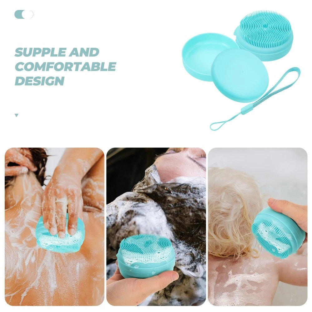 Bath Brush Reusable Body Scrubber Silicone Exfoliating