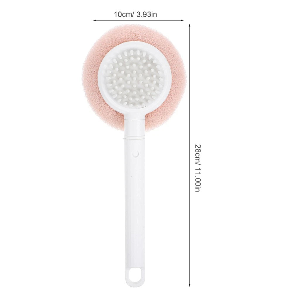 2 Pcs Bath Brush Sponge Man Back Washer for Shower Women Scrubber