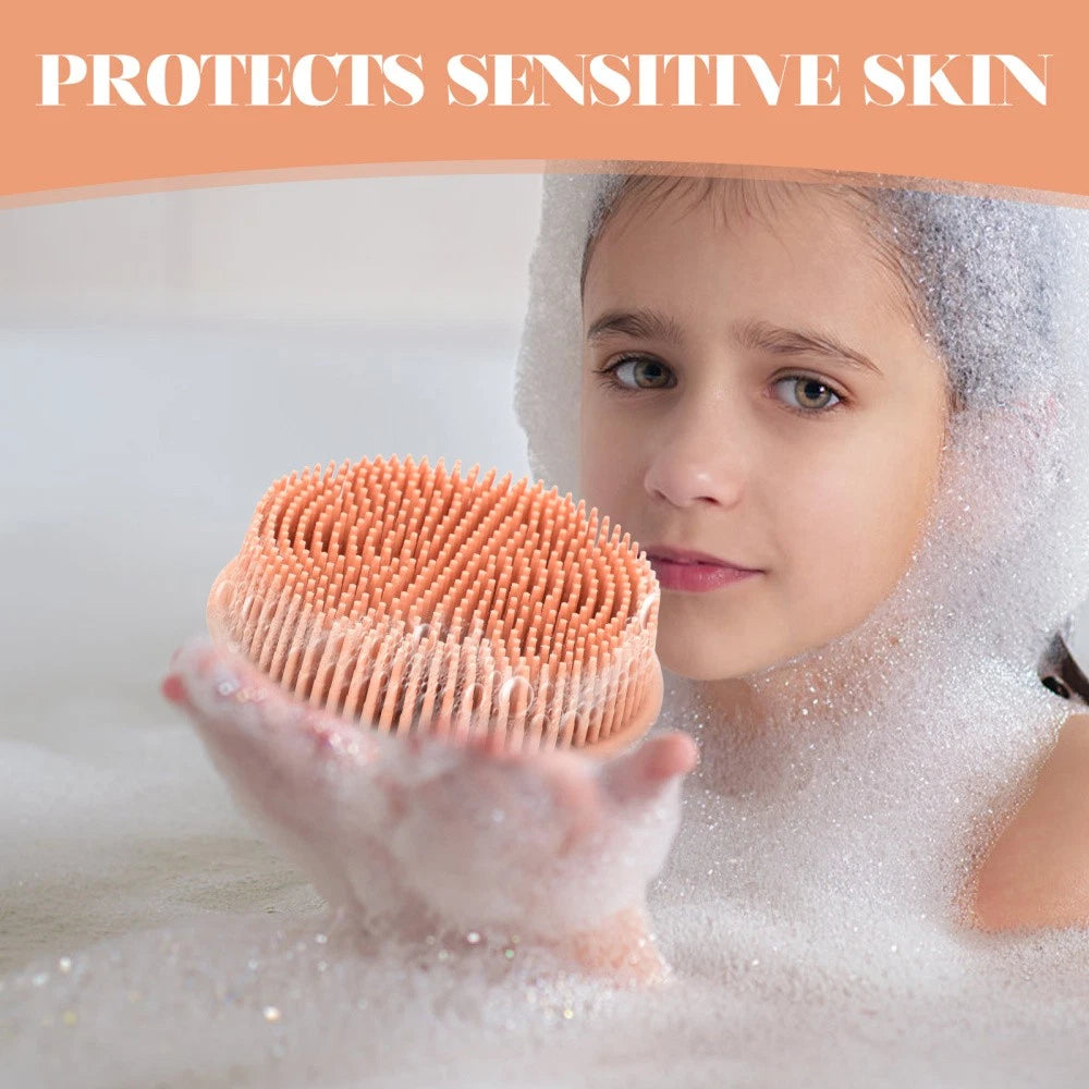 Bath Brush Exfoliating for Scrub Shower Silicone Scrubber