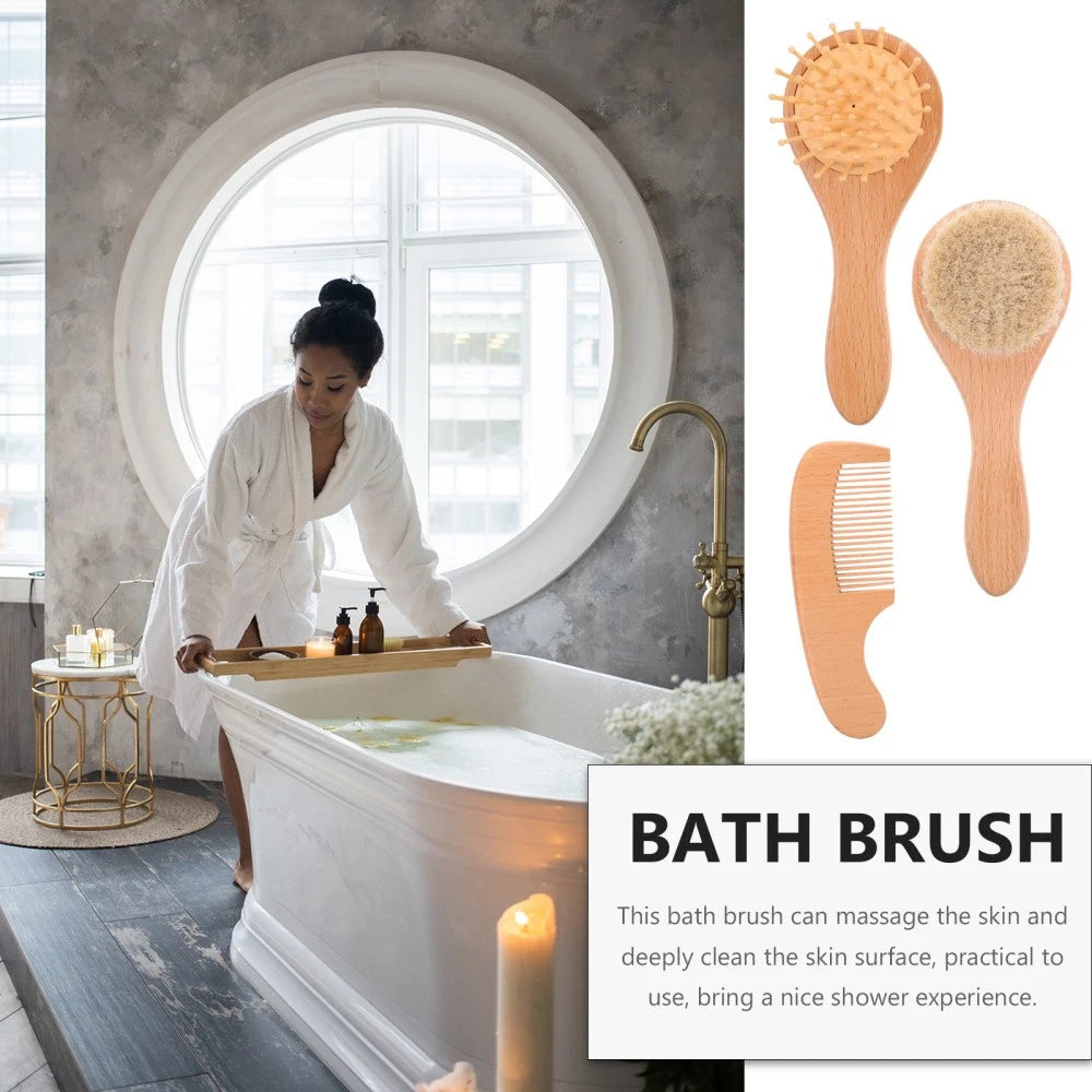 Baby Bath Brush Toddler Man Body Brushes for Shower Back Scrubber