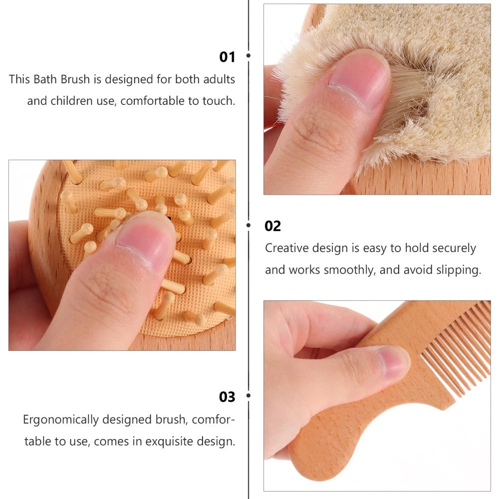 Baby Bath Brush Toddler Man Body Brushes for Shower Back Scrubber