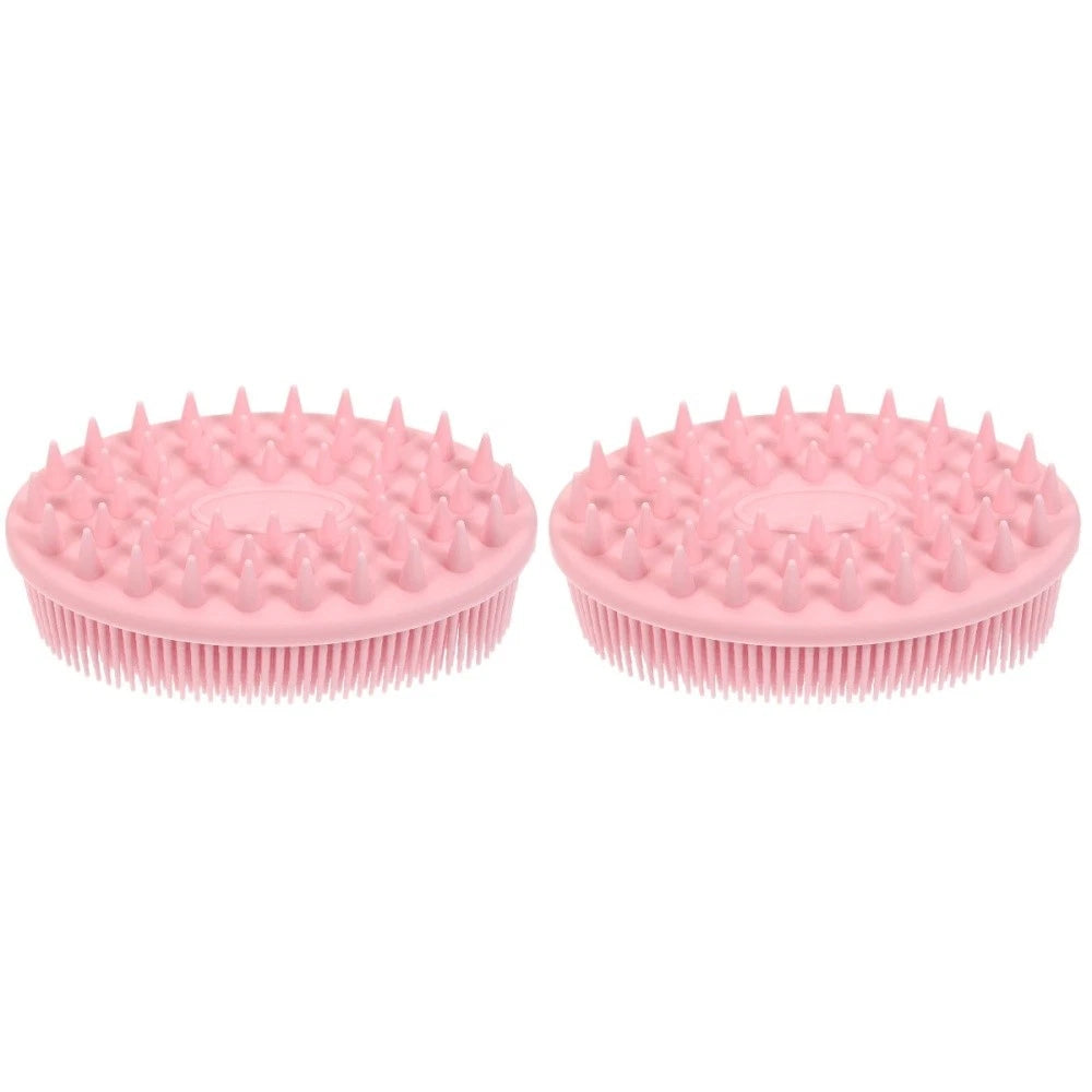2 Pack Silicone Bath Brush Scrubbers Brushes for Shower